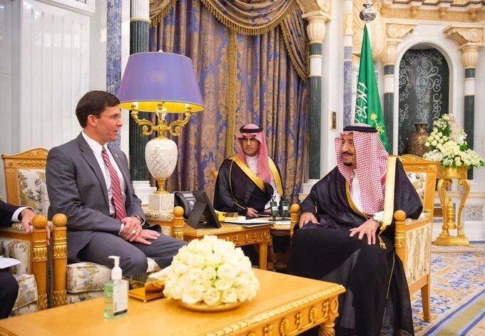 مواضع ضد ایرانی وزیر دفاع آمریکا بعد از دیدار با شاه سعودی