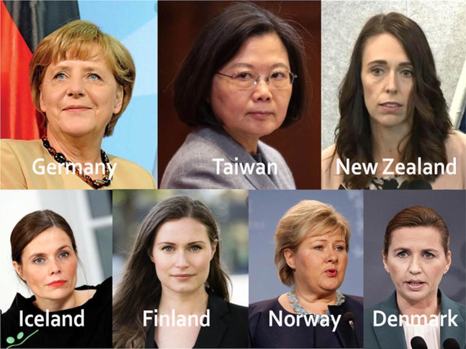 رهبری زنان؛ عنصر مشترک 7 کشور پیروز در مبازره با کرونا